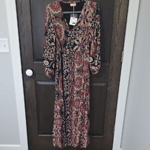 Nekane NKN Bordado Floral Maxi Dress